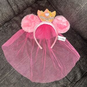 Disney Pink Princess Headband with Crown